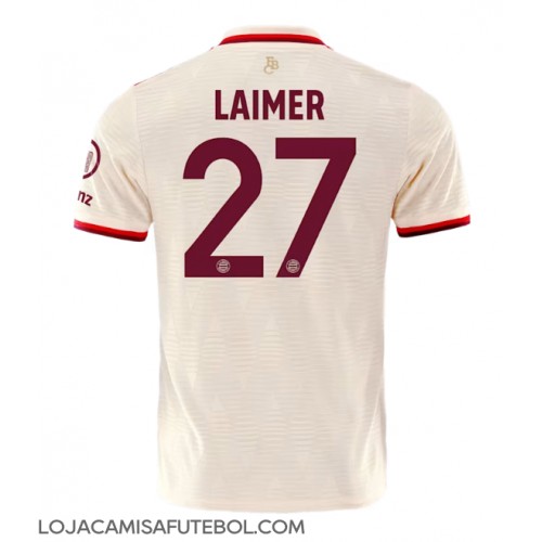 Camisa de Futebol Bayern Munich Konrad Laimer #27 Equipamento Alternativo 2024-25 Manga Curta